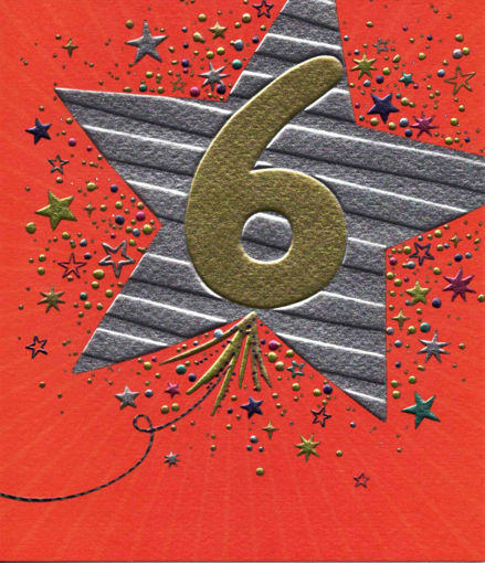 Picture of 6TH BIRTHDAY CARD STAR
